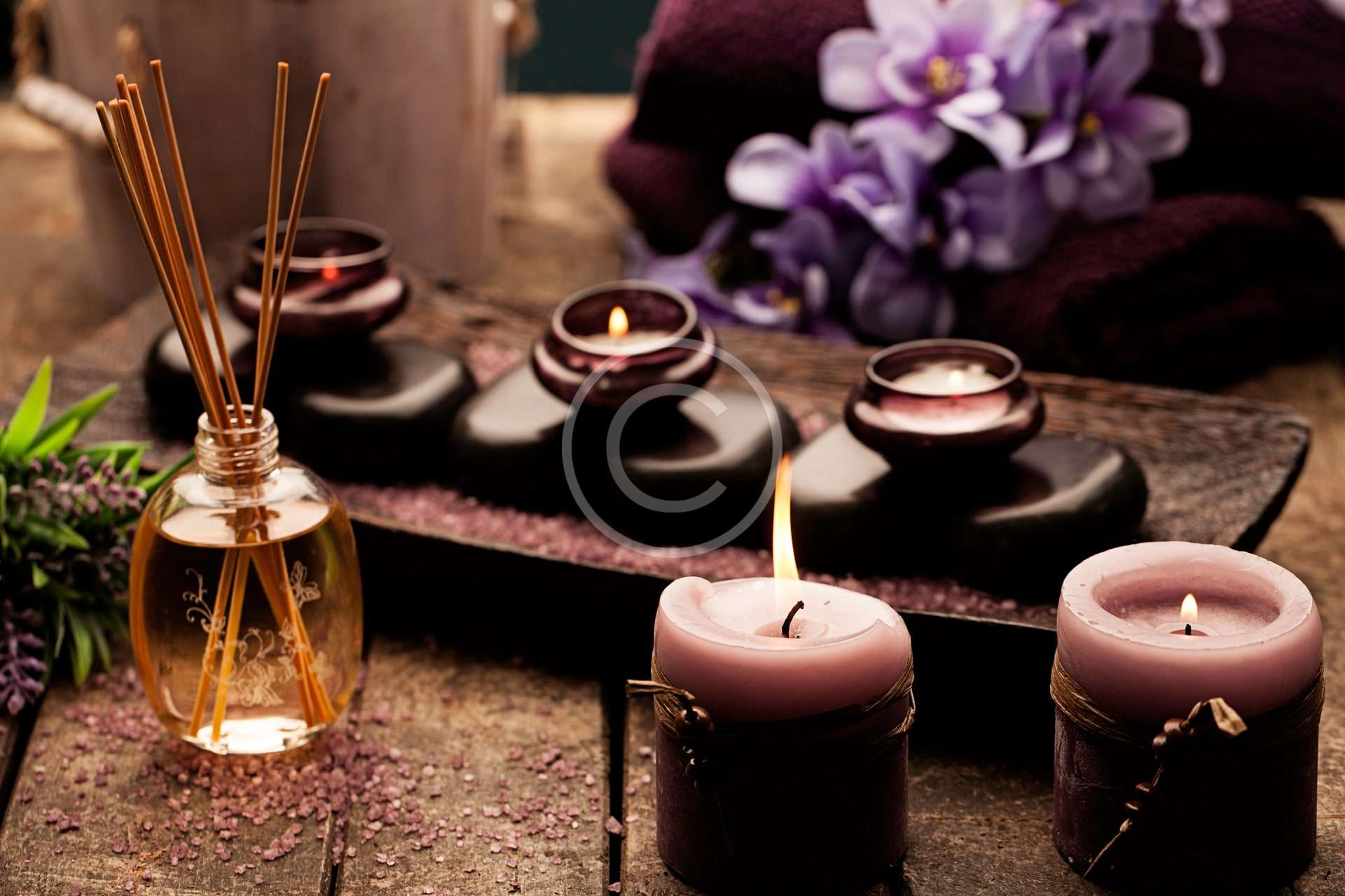 Scented candles and incense sticks