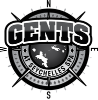 Gents at Seychelles spa logo in black